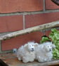 Handmade felted wool sheep ornament - Image 3