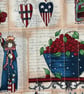 American Theme Print Quilted Fabric Book Sleeve - Book Sleeve - Image 3