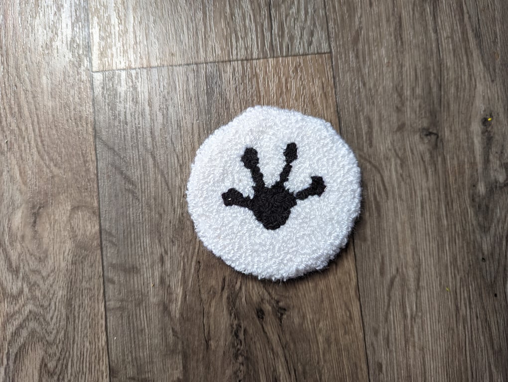 Frog Foot Print 'Mug Rug'