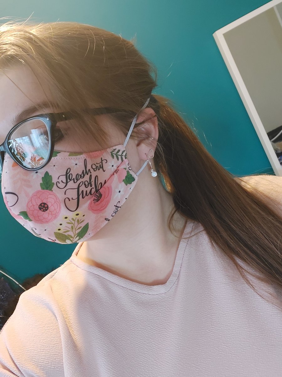 Ladies face mask fresh out of f---s 