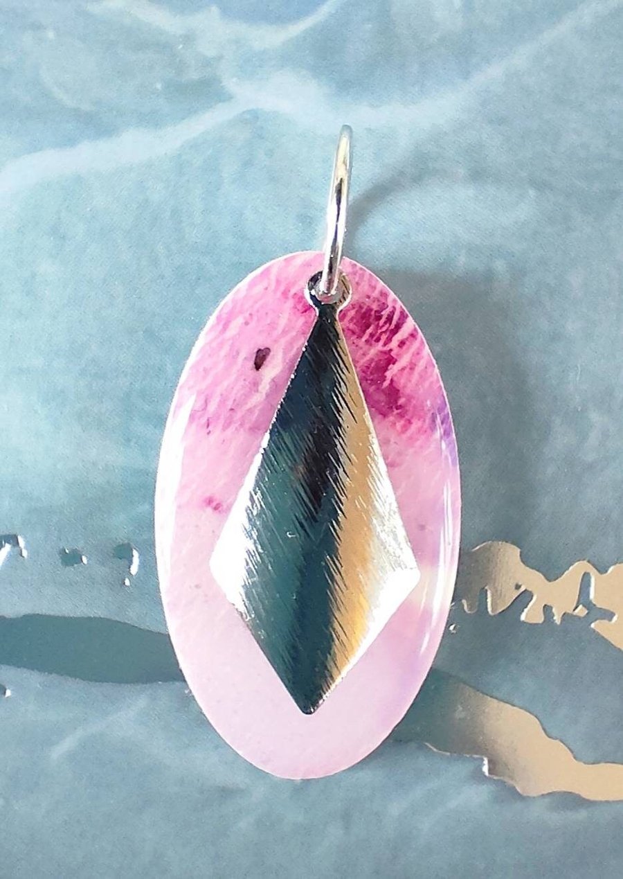 Petite Oval Polymer Clay Pendant
