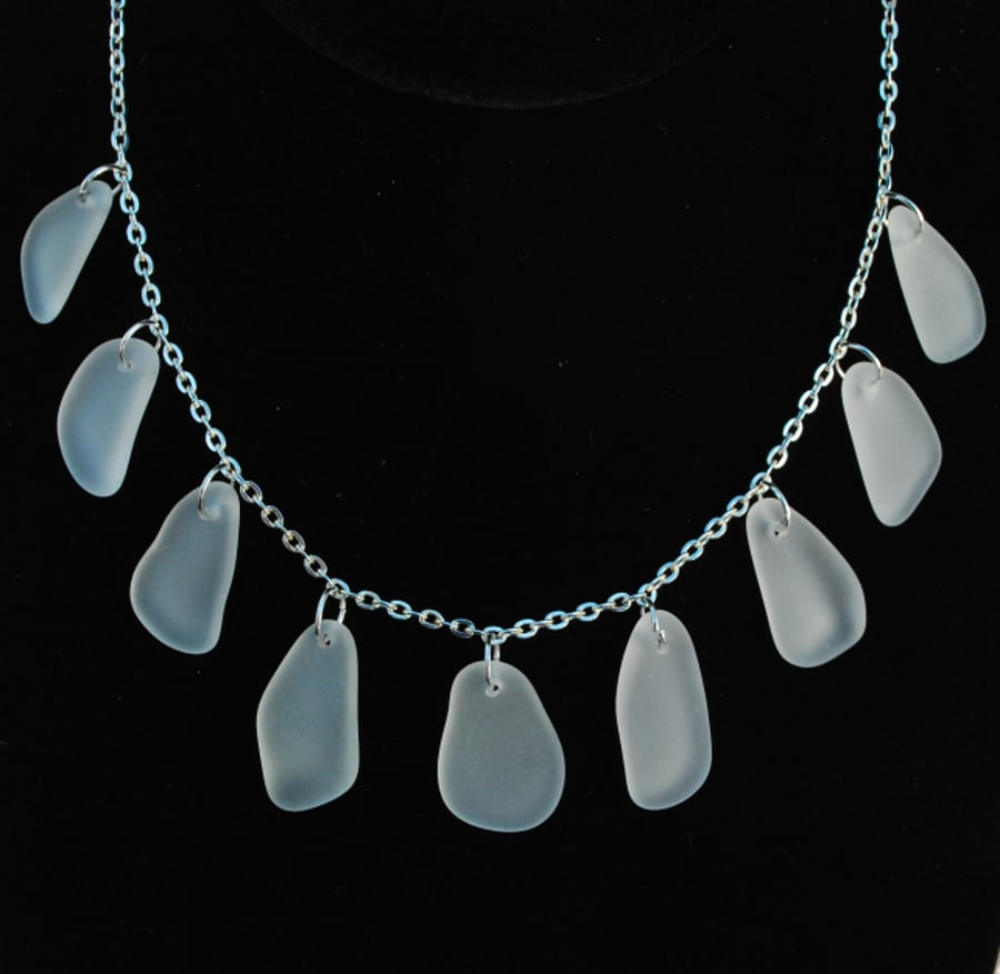 Beach glass necklace