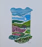Fresh Fields Cottage - Original miniature collage. A5 Mounted - Image 3