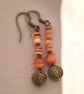 Boho bronze earrings 