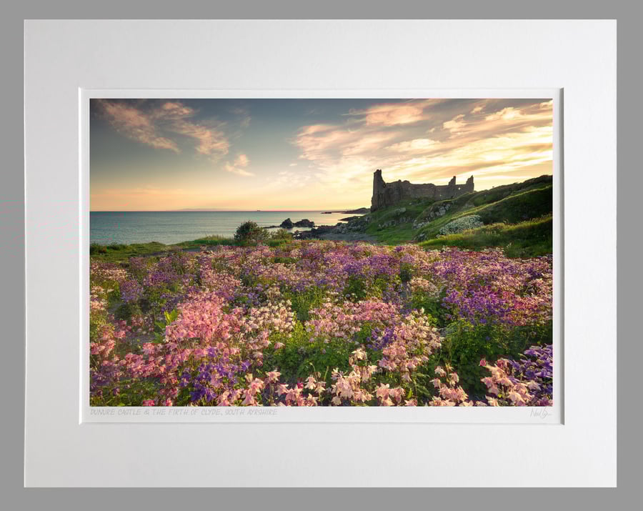 Dunure Castle, South Ayrshire, Scotland - A3 (50x40cm) Unframed Print