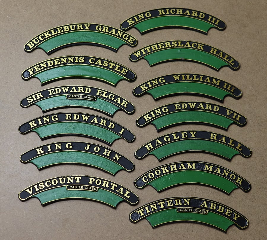 G.W.R. Great Western Nameplates