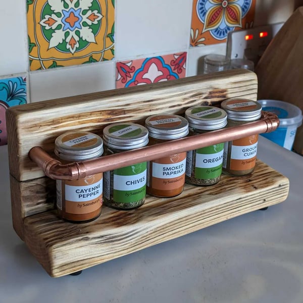 5 Jar Spice Rack