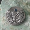 Reduced! Butterfly brooch in silver pewter