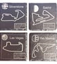 Formula One 2026 Circuit Slate Coaster – 100mm x 100mm Engraved Track Map 