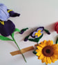 Handmade Felt Iris Flower - Image 7