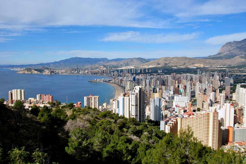 Benidorm Cityscape Skyline Spain Photograph Print