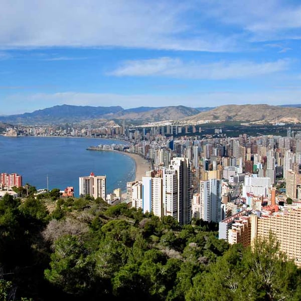 Benidorm Cityscape Skyline Spain Photograph Print