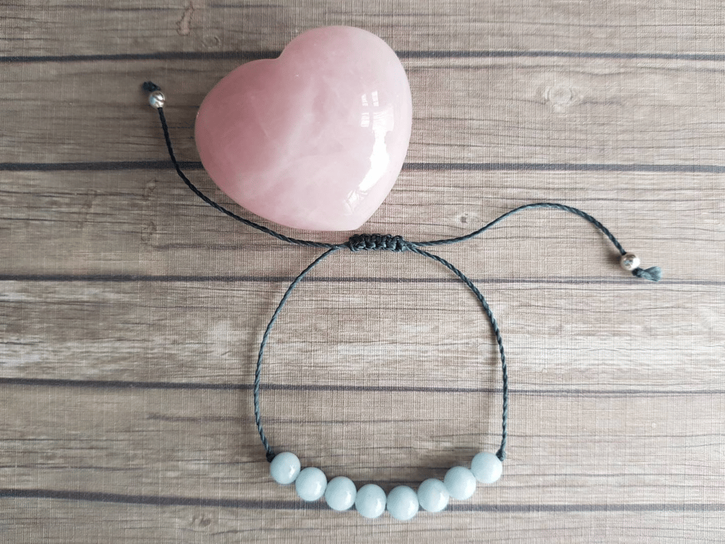 Aquamarine bracelet - Cooling, soothing, enhancement of clear communication