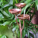Copper Rain Catcher Garden Sculpture GWPsilver