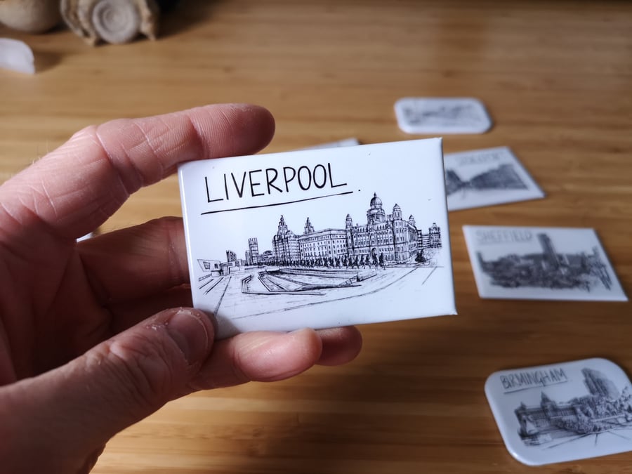Liverpool Skyline Magnet
