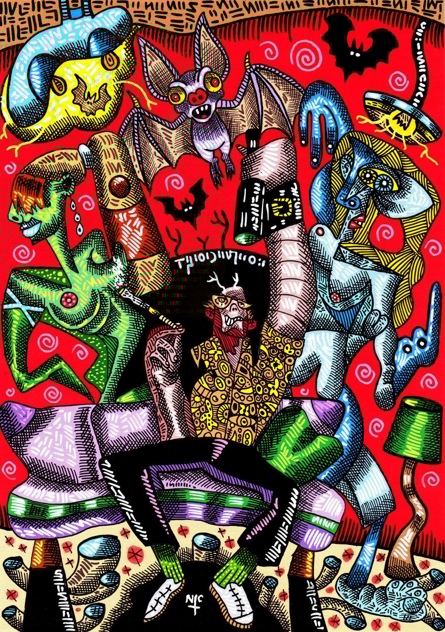 HUNTER THOMPSON SEATED