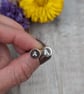 Sterling Silver Small Initial Disc Stud Earrings - JBJ3006 - Image 5