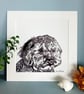 Cockapoo Dog Print - cockapoo gift, dog dad, dog mum, cockerpoo, - Image 2