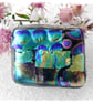 Patchwork  Brooch 101 Dichroic Fused Glass Handmade  - Image 5