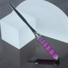 Letter Opener in Fuchsia and Purple