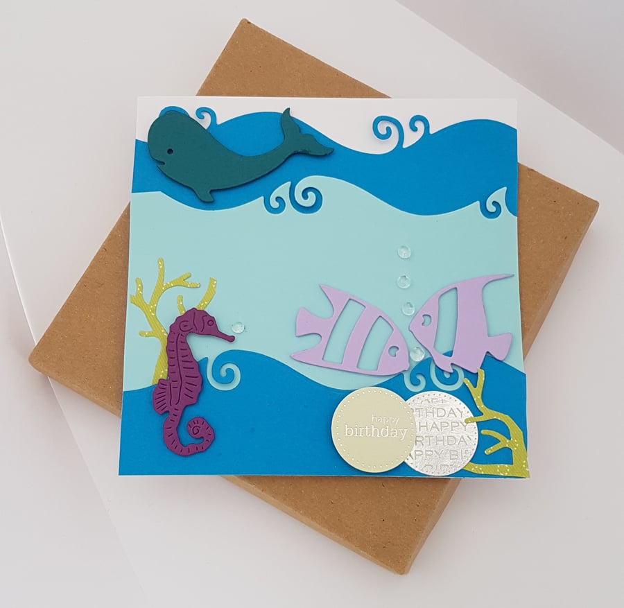 By The Sea Birthday Card