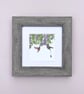 'Botanical Hummingbirds' 5" x 5" Framed Print - Image 1