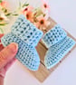 Handmade Crochet Baby Booties – Newborn Gift  - Image 6