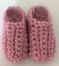 Pink Glittery Booties newborn upwards - Image 1