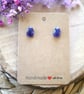 Sparkly Teardrop Stainless Steel Stud Earrings