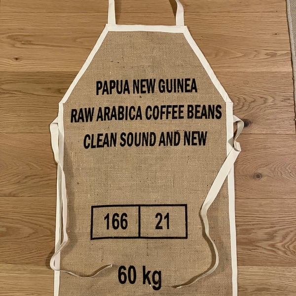 Coffee sack apron - handmade upcycling!