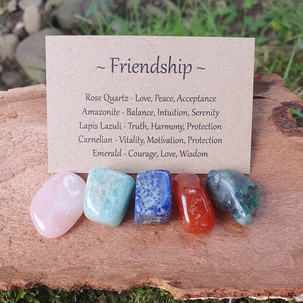 Friendship Collection Crystal Tumblestone Set