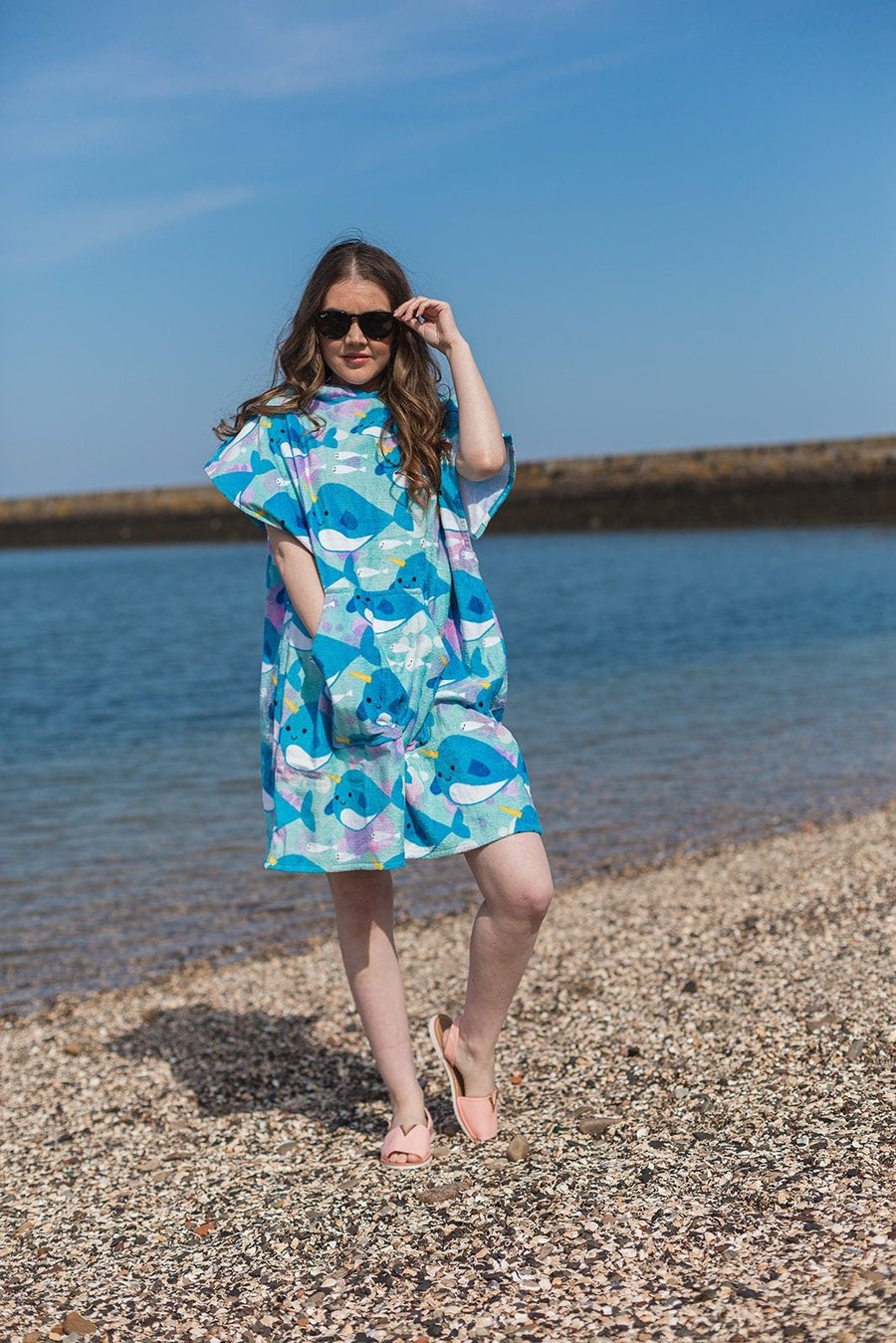 Narwhale changing poncho