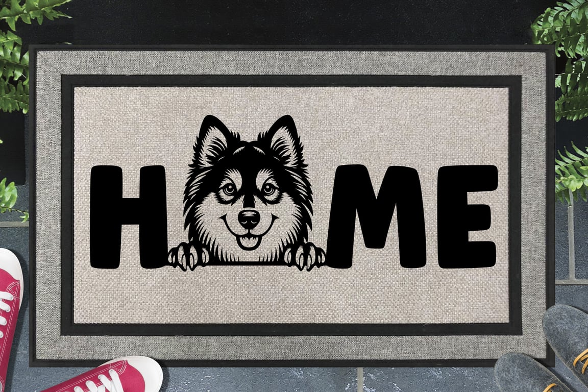 Norwegian Buhund Home Door Mat - All Weather Doormat - 45x70cm 