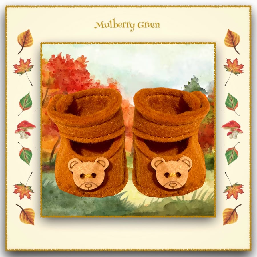 Tan Teddy Bear Shoes
