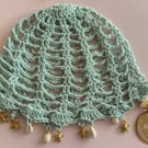 Crochet Mesh Beanie Hat Adults 
