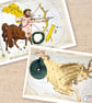 12 Printed Constellation Notecards, astrological symbols - Image 3