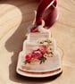 Wedding Decor Favours Wedding Cake Wooden Ornament Chic Vintage style set of 3 - Image 3