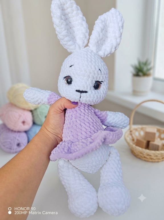 Handmade Crochet Bunny - Cute Nursery Gift - Handmade Baby Gift - Crochet Rabbit