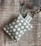 Key Spotty Fabric Keyring with Clasp