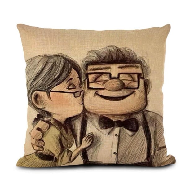 Ellie & Carl Movie Cushion Cover