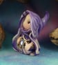Tiny Magical Gnome 'Calista' with jewelled belt OOAK by Ann Galvin - Image 3