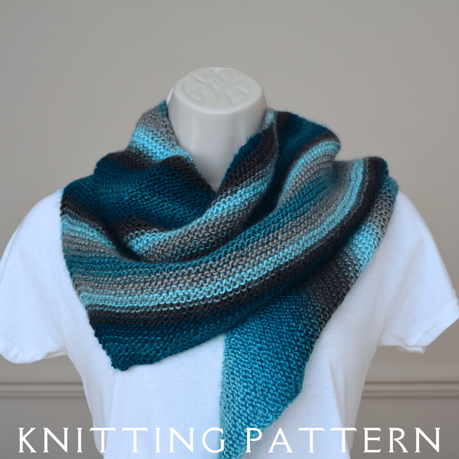 Scarf Knitting Pattern The Snuggle Scarf Printed Copy
