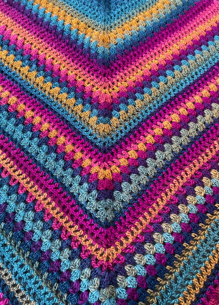 Colourful Crochet Shawl