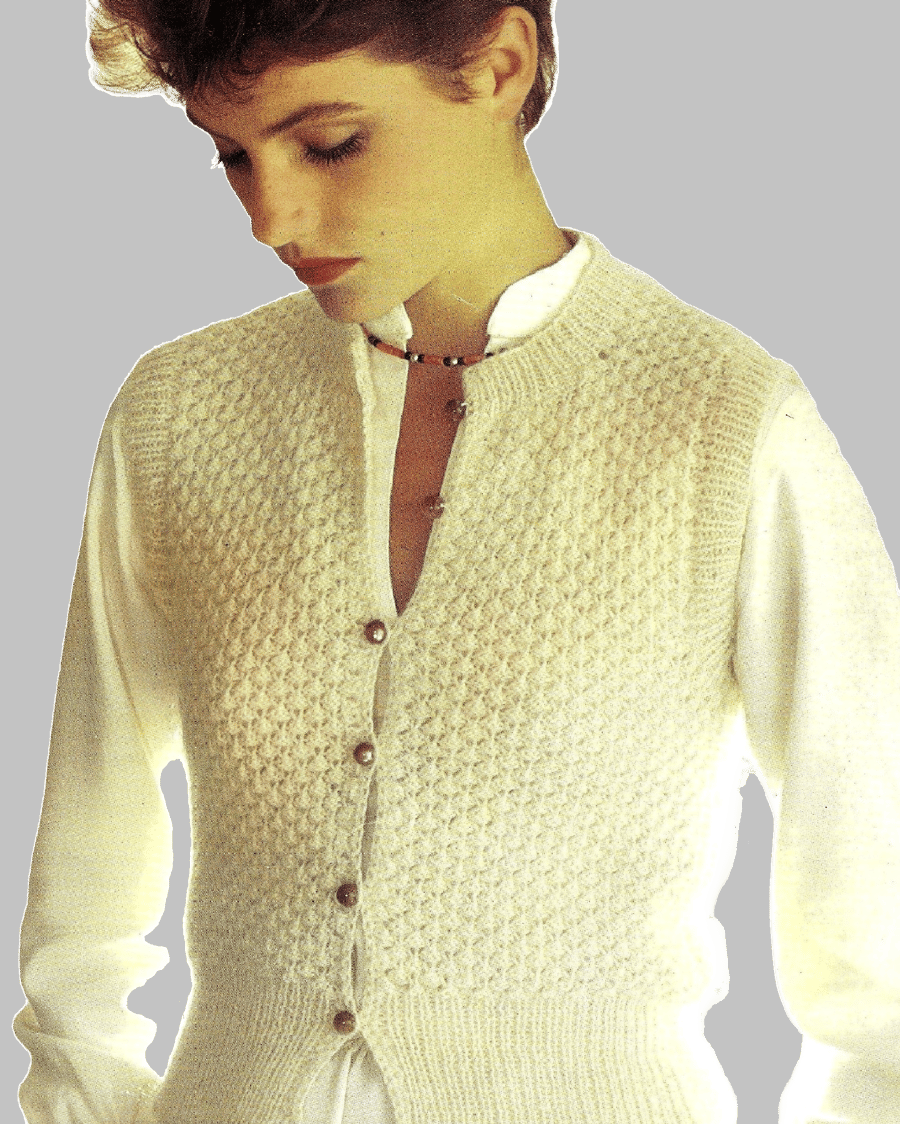 VINTAGE KNITTING PATTERN PDF Capricorn Waistcoat