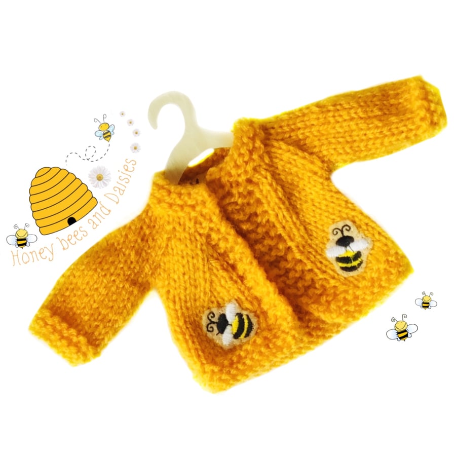 Reserved for Pauline - Honey Bees Cardigan 