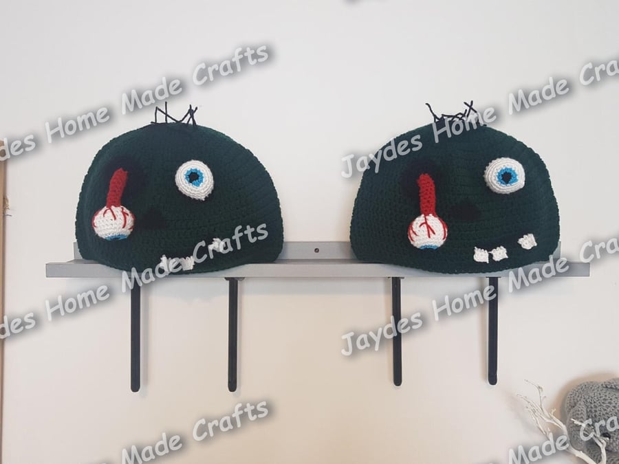 Crochet Zombie Headrest Covers