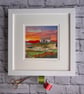 Textile landscape sunset picture …. Sunsets are nature's poetry - Image 6