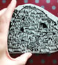 Burrows - hand printed lino cut of rabbits - Image 4