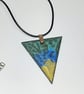 Sea scape fluid art pendant necklace  - Image 2