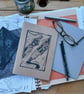 'Mightier than the Sword', Lino Printed Sketchbook - Image 2